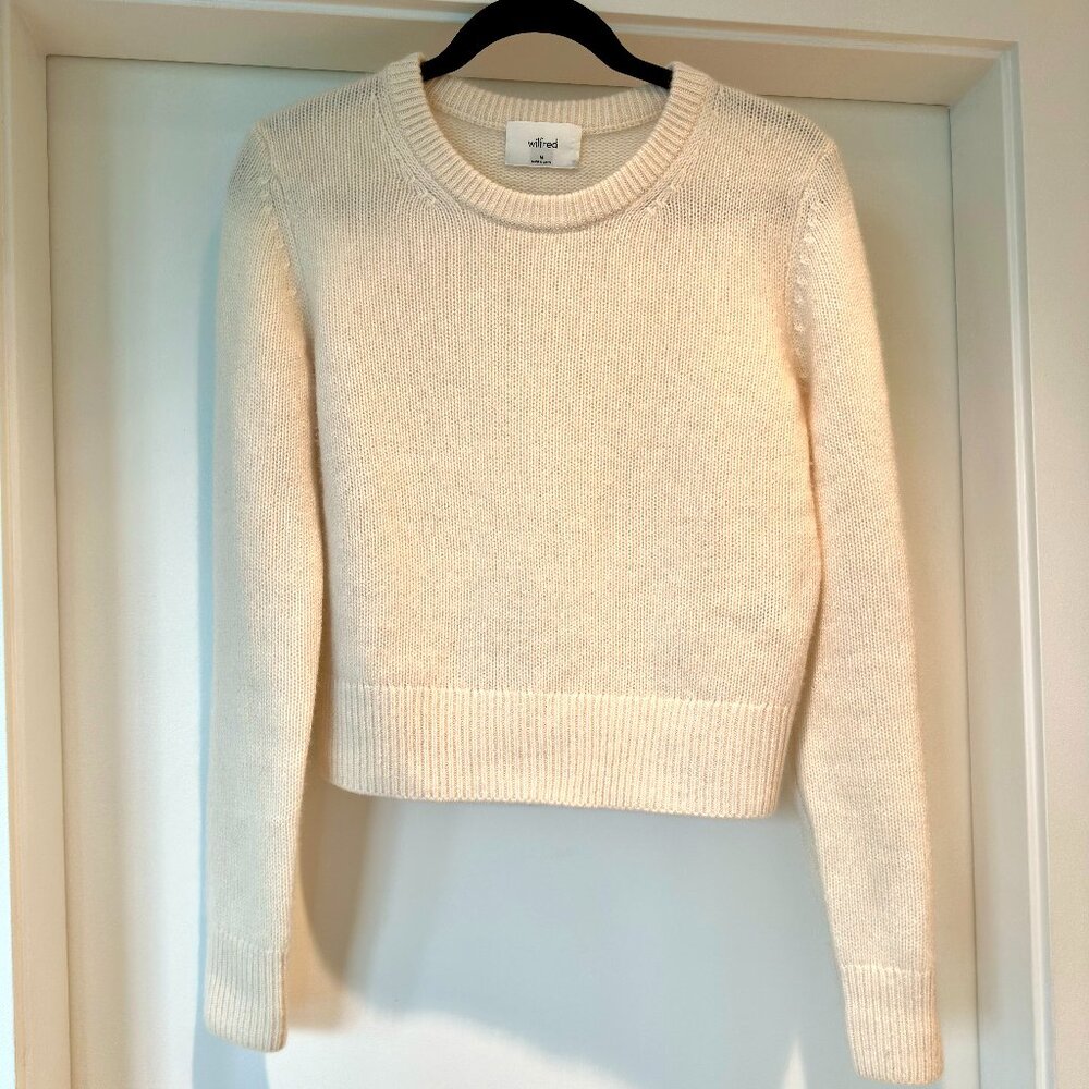 Wilfred Cream Crew Neck Sweater